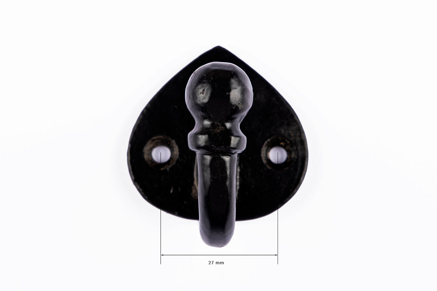 Single Hook Antique Black - Cast Iron - Pack of 3