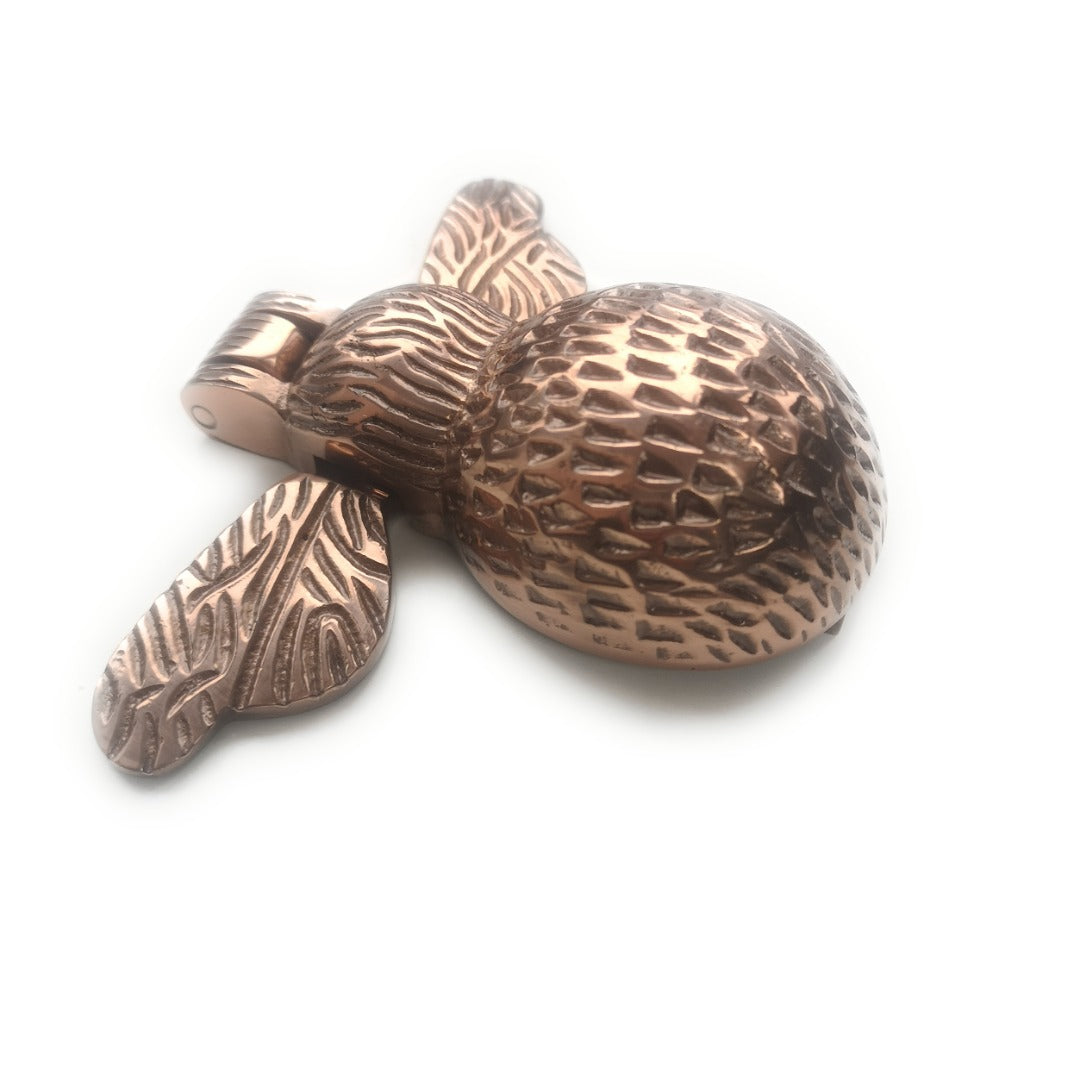 B&M - Bumblee Bee Front Door Knocker Antique Copper High Quality Cast Iron Supplied with Fixing Screws