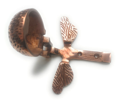 B&M - Bumblee Bee Front Door Knocker Antique Copper High Quality Cast Iron Supplied with Fixing Screws