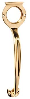B&M Solid Brass Pull Handle with Cylinder Hole 185x50