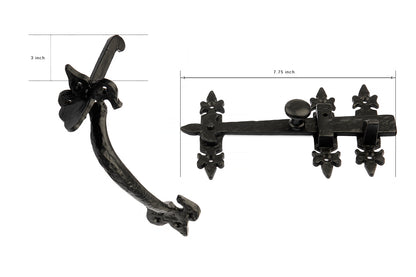 FLEUR DE LYS SUFFOCK THUMB LATCH