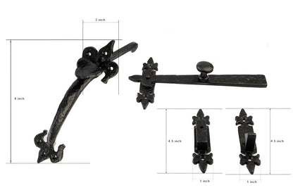 FLEUR DE LYS SUFFOCK THUMB LATCH