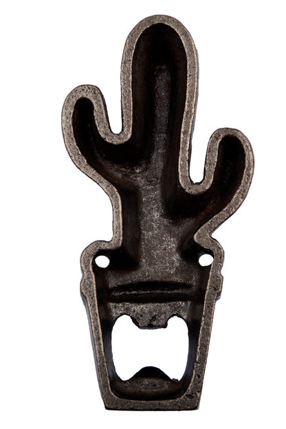 Cast Iron Cactus Bottle Opener, Supplied with Fixing Screws