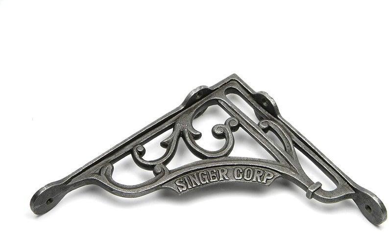 7x8 Shelf Brackets Singer Corp Antique Cast Iron - pair