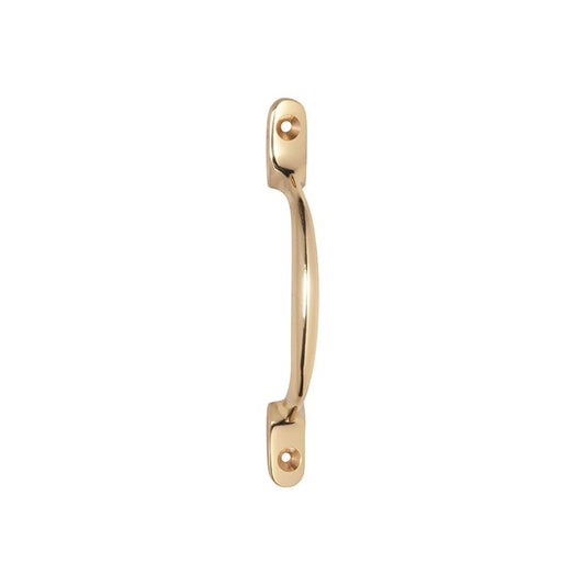 SASH PULL HANDLE POLISHED BRASS - 4 inch (Pack of 3)