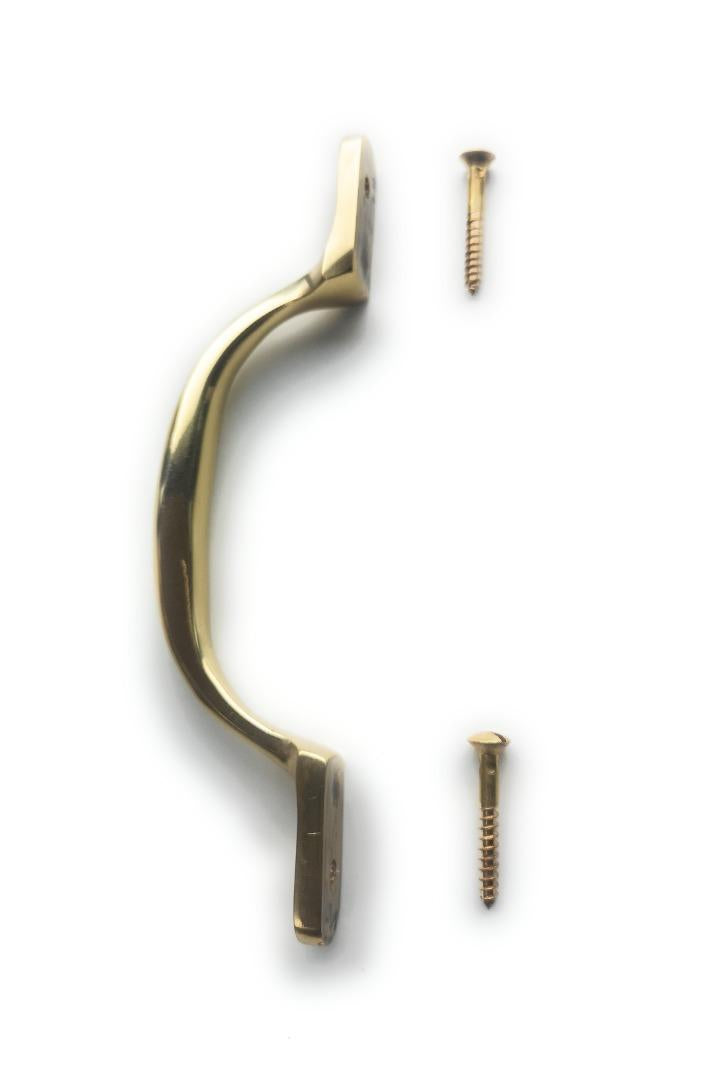 SASH PULL HANDLE POLISHED BRASS - 5 inch (Pack of 3)