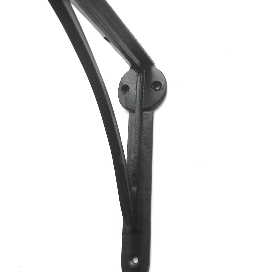 Decorative Pair of Ironbridge Shelf Brackets 8 X 10 Inch with Antique Black available with matching fixings