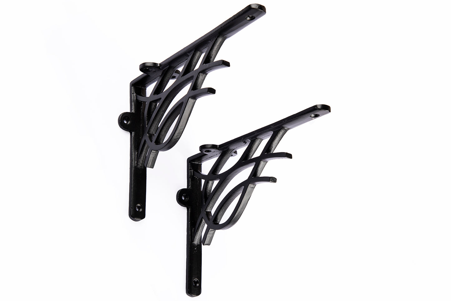 6''X4.5'' Designer Antique Black Shelf Bracket - Pair OF High Quality Cast Iron Shelf Bracket