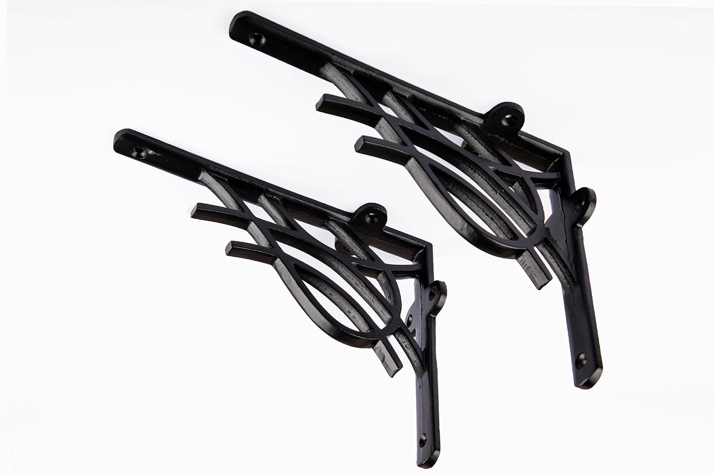6''X4.5'' Designer Antique Black Shelf Bracket - Pair OF High Quality Cast Iron Shelf Bracket