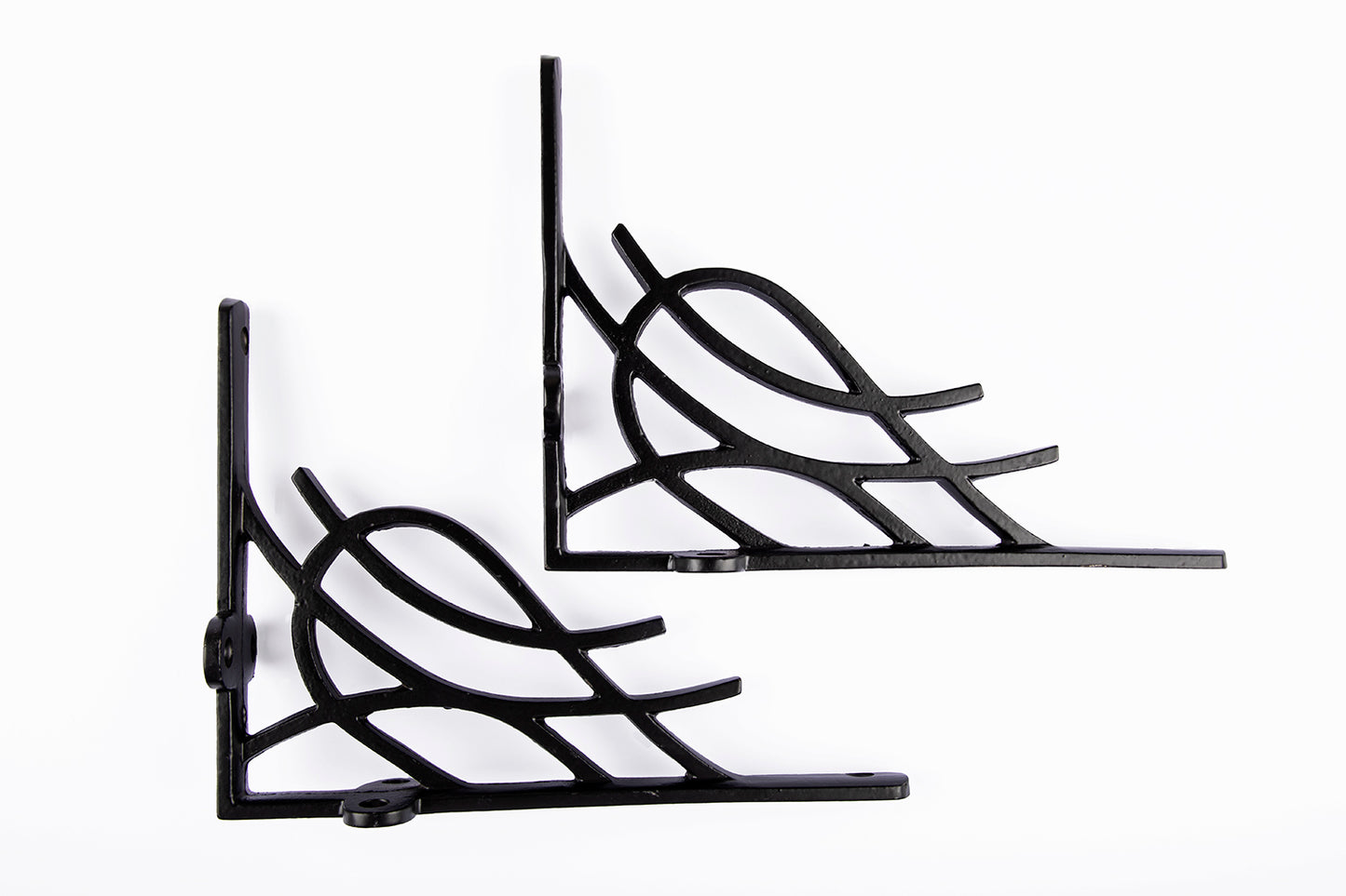 6''X4.5'' Designer Antique Black Shelf Bracket - Pair OF High Quality Cast Iron Shelf Bracket