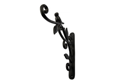 Bird Scroll Planter in Cast Iron with a decorative leaf design in solid cast iron