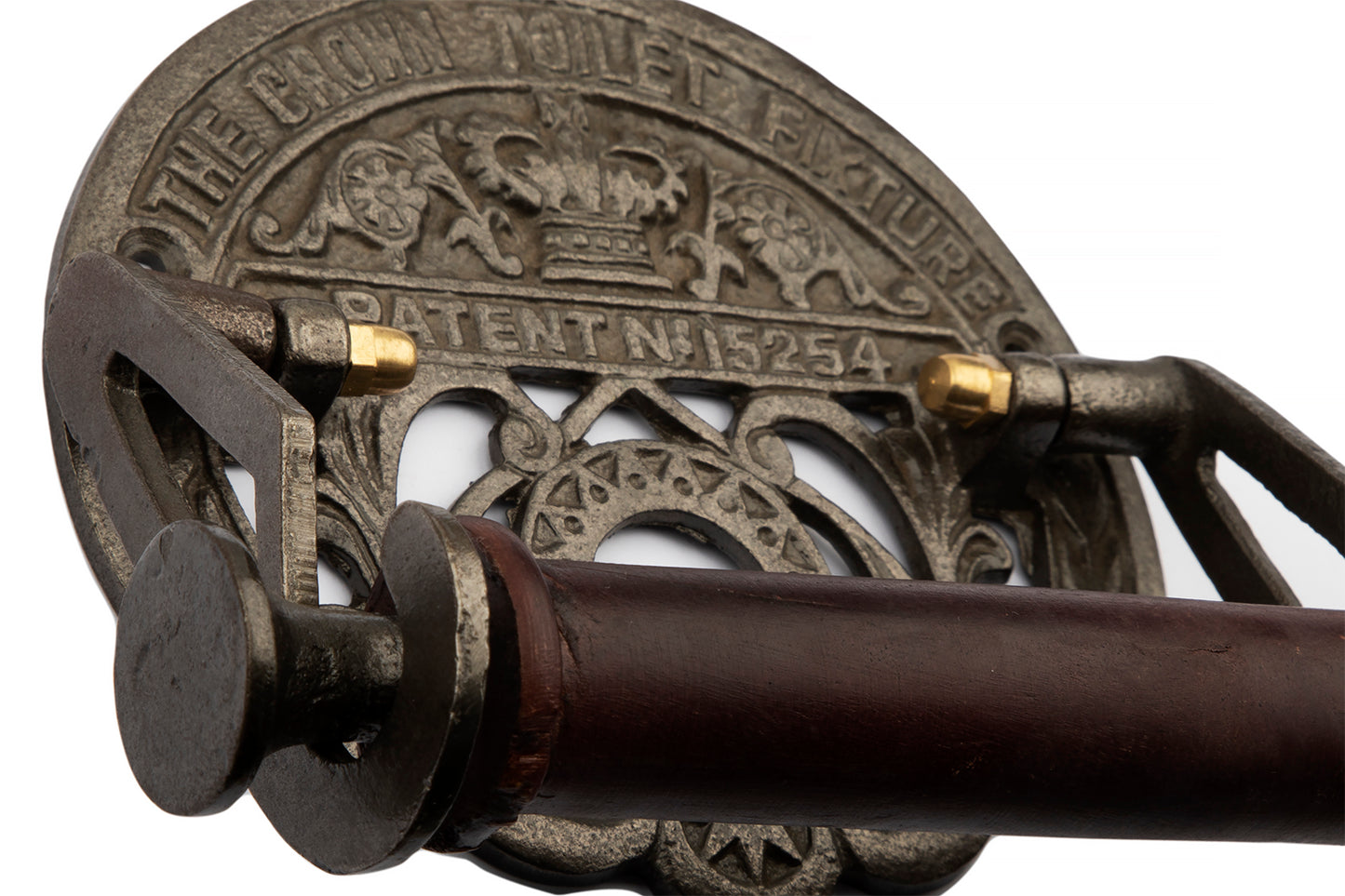 Crown Toilet Roll Holder - Antique Iron