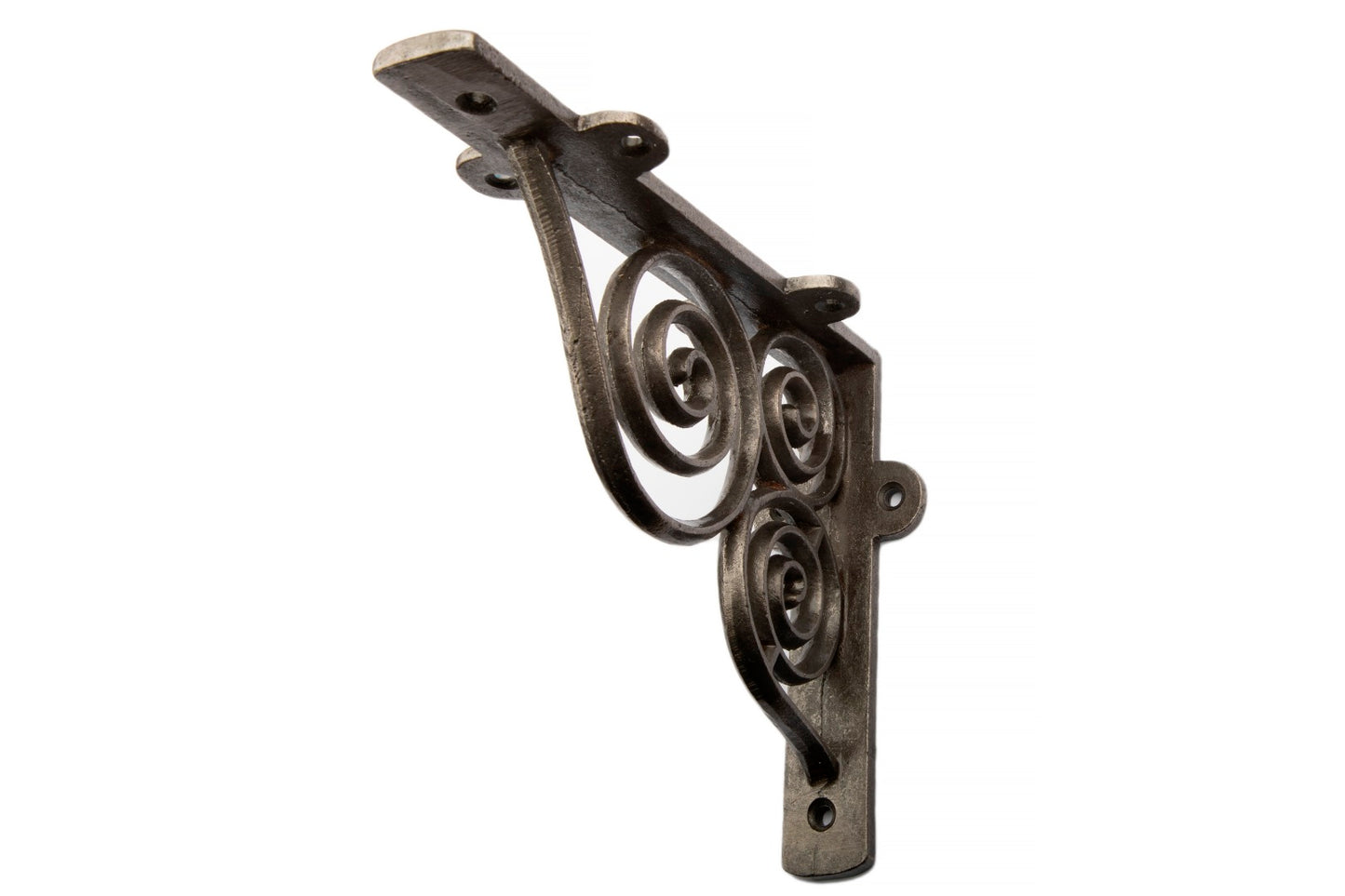 IRON SWIRL SHELF BRACKET 6x7.5 INCH BRACKET CAST IRON (Pair)