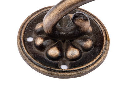 Cast Iron Handrail Bracket Antique Brass - Handmade - High Quality - Decorative