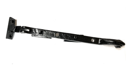 Solid Head Style Black Antique CAST Iron Solid Tail Window Casement Stays Fasteners Handle Curly (10''/250MM Stay)