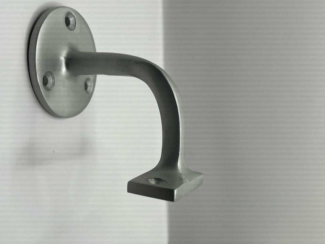 Square Handrail Bracket SAA Finish, Size 2.5