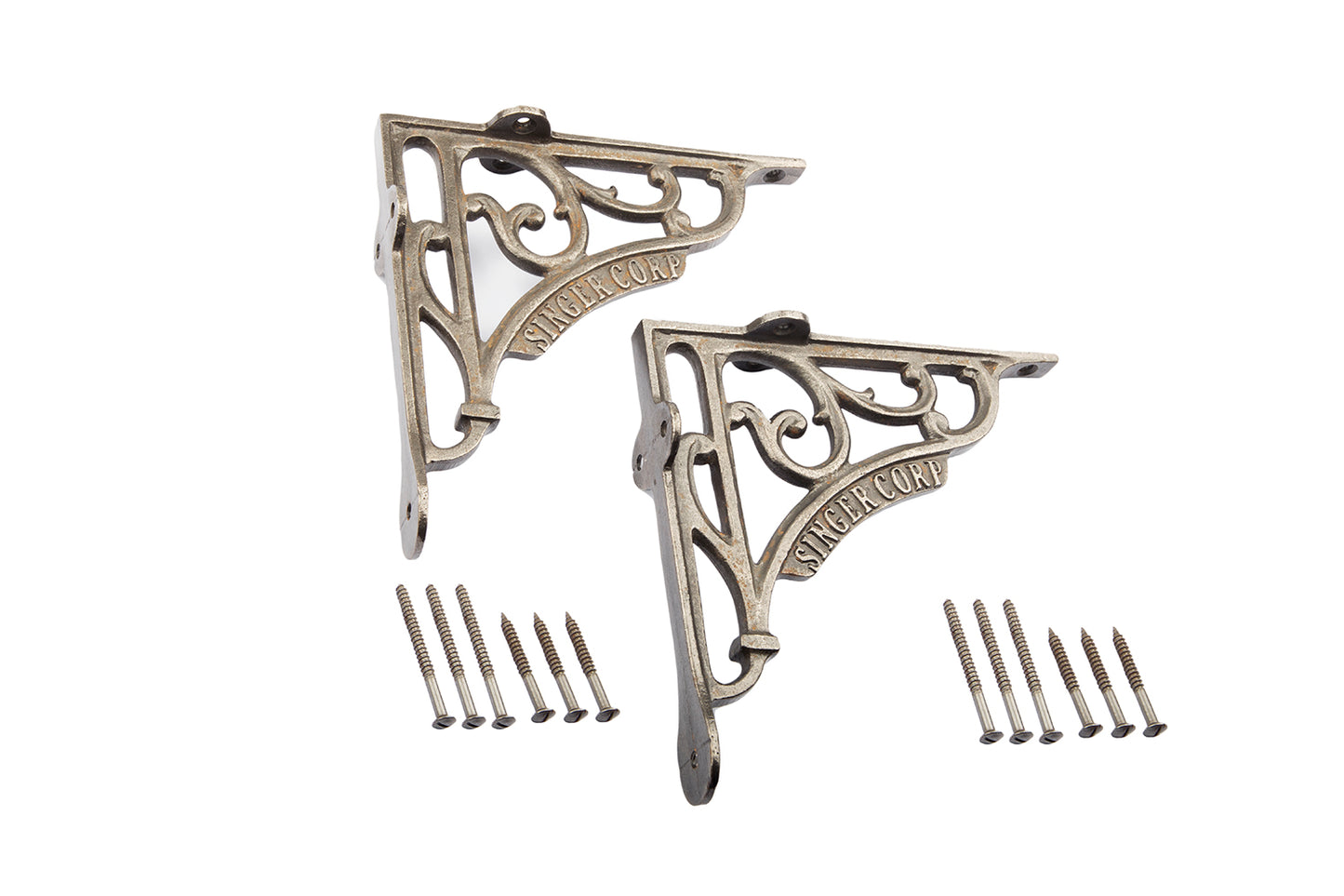 5x5 Shelf Brackets Singer Corp Antique Iron - Lacquered