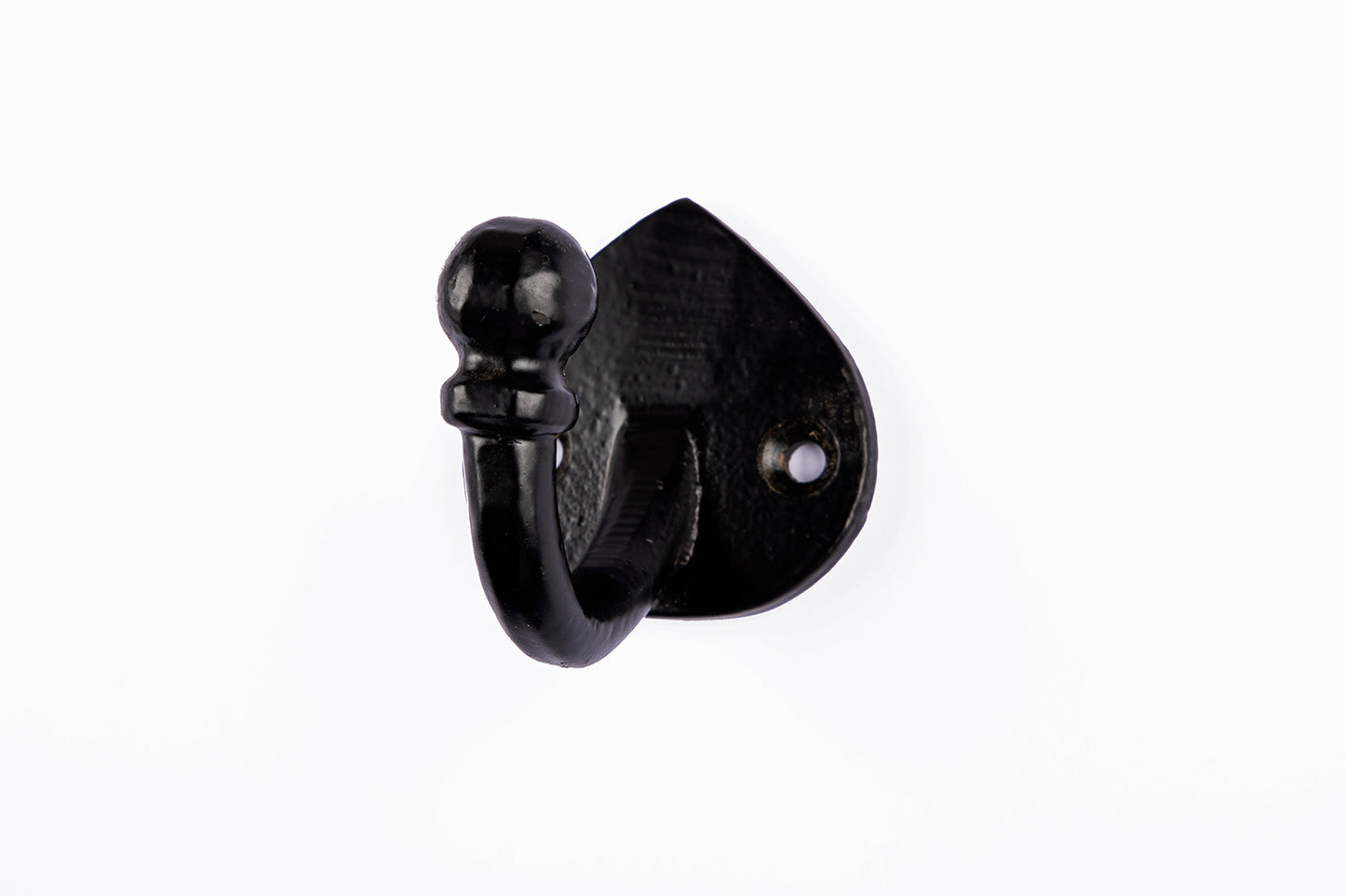 Single Hook Antique Black - Cast Iron - Pack of 3