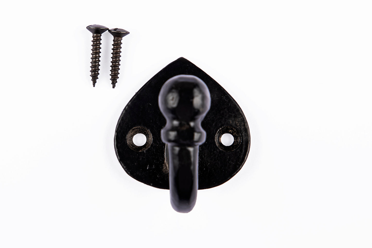 Single Hook Antique Black - Cast Iron - Pack of 3