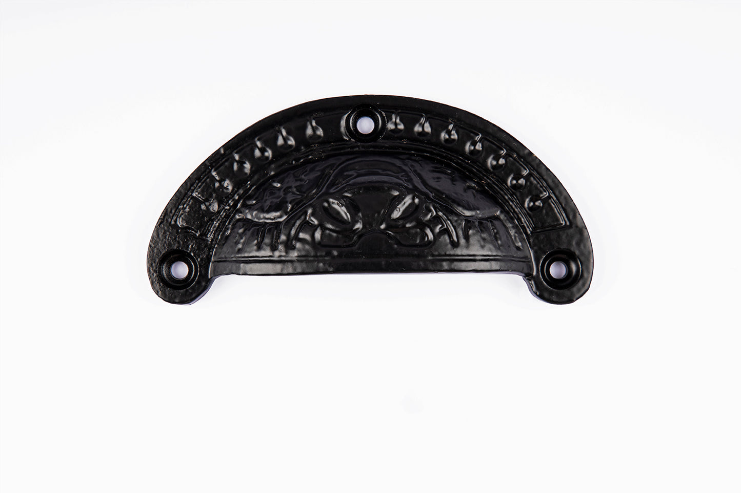 Decorative Antique Black Drawer Cup Pull Handles - Pack of 3