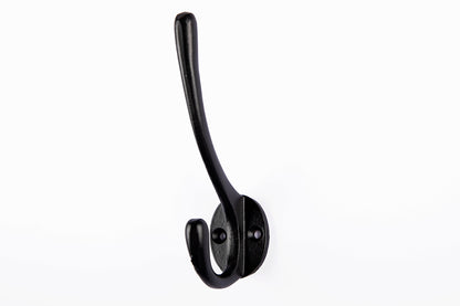 Antique Black Industrial Hook - Cast Iron 5''  - Set of 3