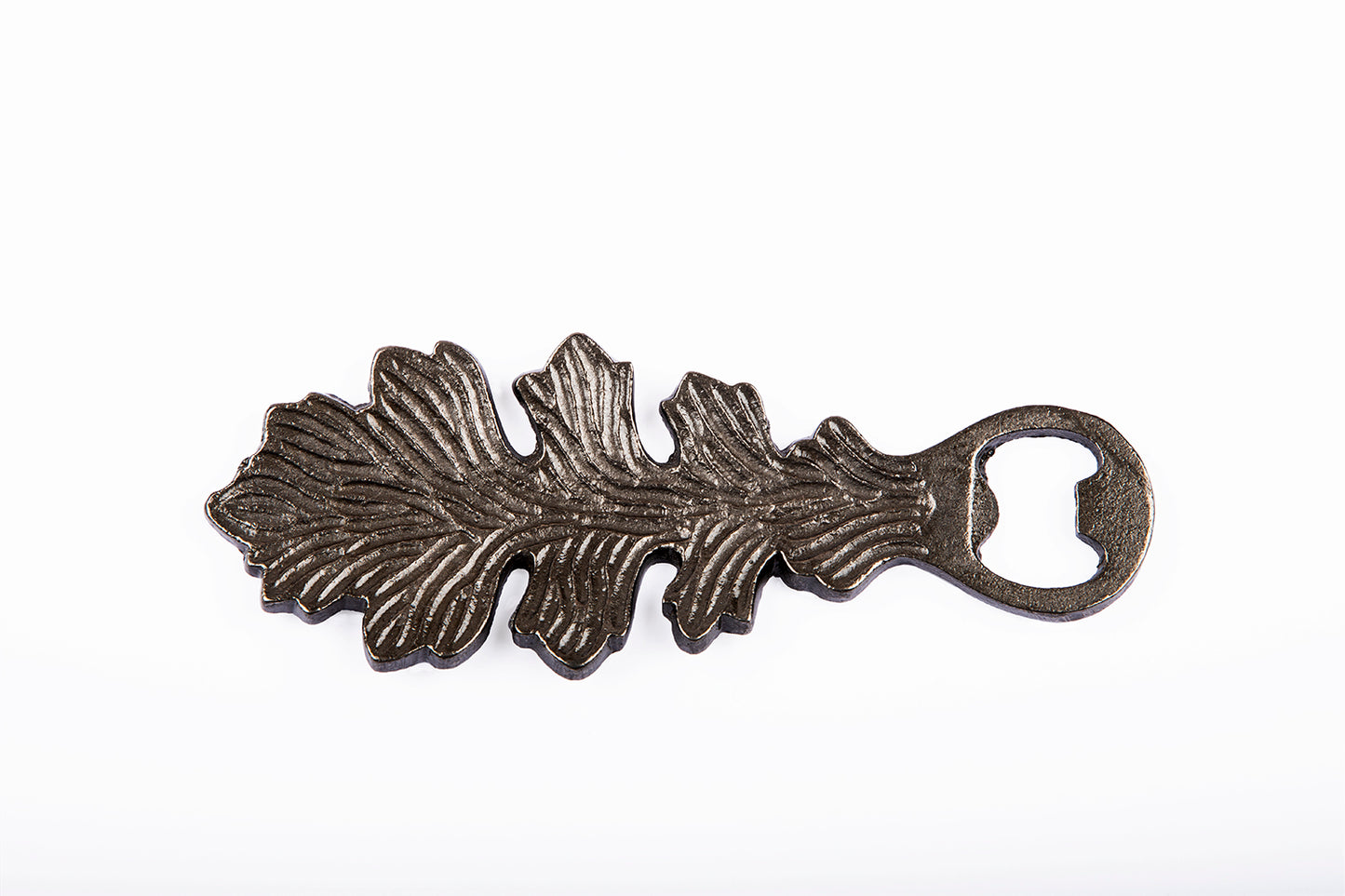 Bottle Opener Leaf Design - Cast Iron