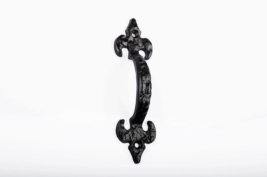 Fluer-De- LYS Pull Handle Cast Iron - Antique Black 4''