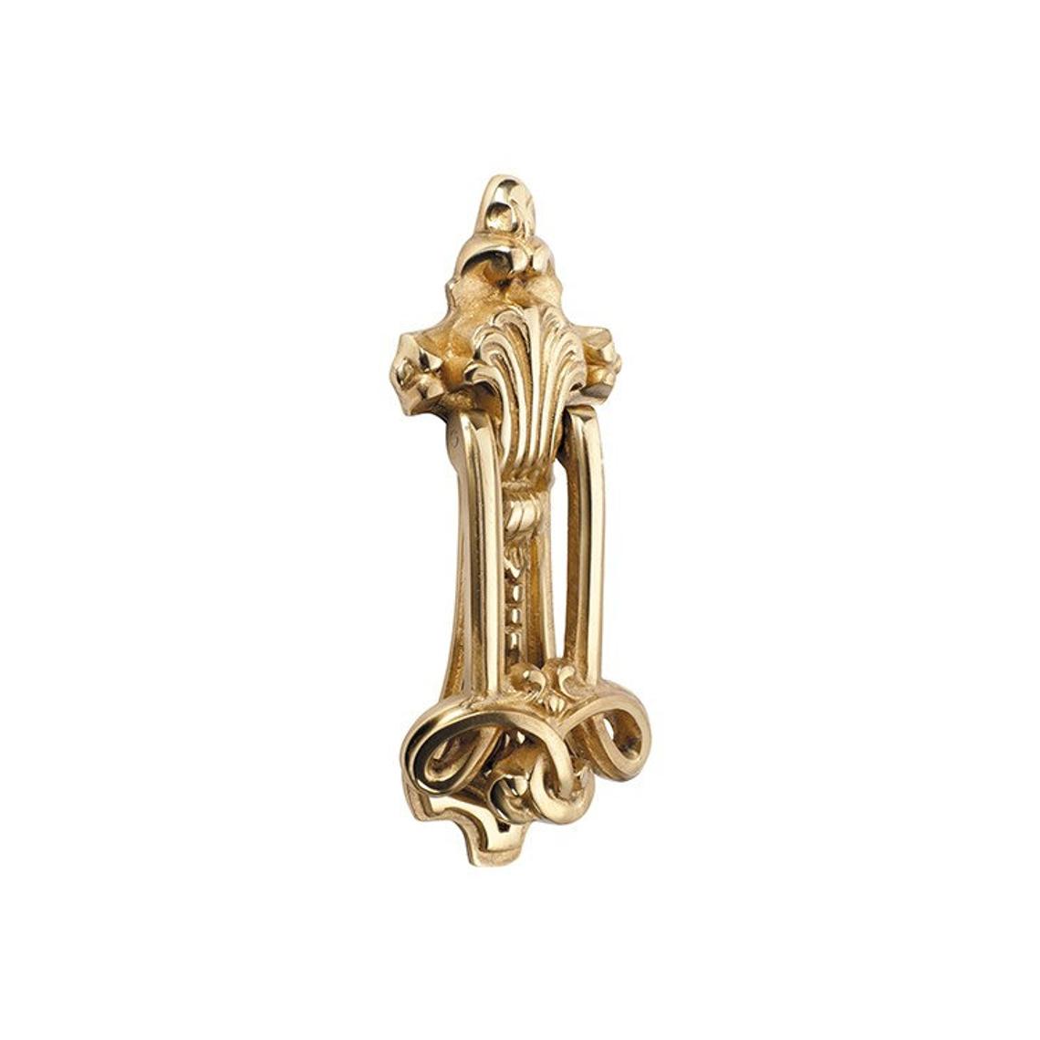Solid Brass Federation Door Knocker - Polished Brass