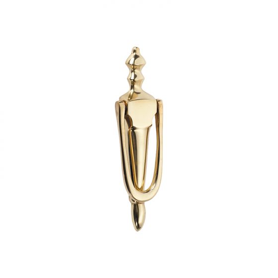 B&M Solid Brass Victorian Urn Slimline Door Knocker - (Polished Brass)