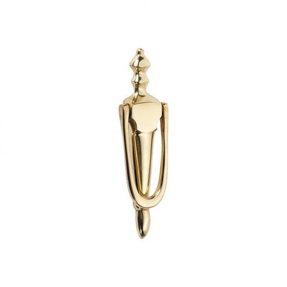 B&M Solid Brass Victorian Urn Slimline Door Knocker - (Polished Brass)